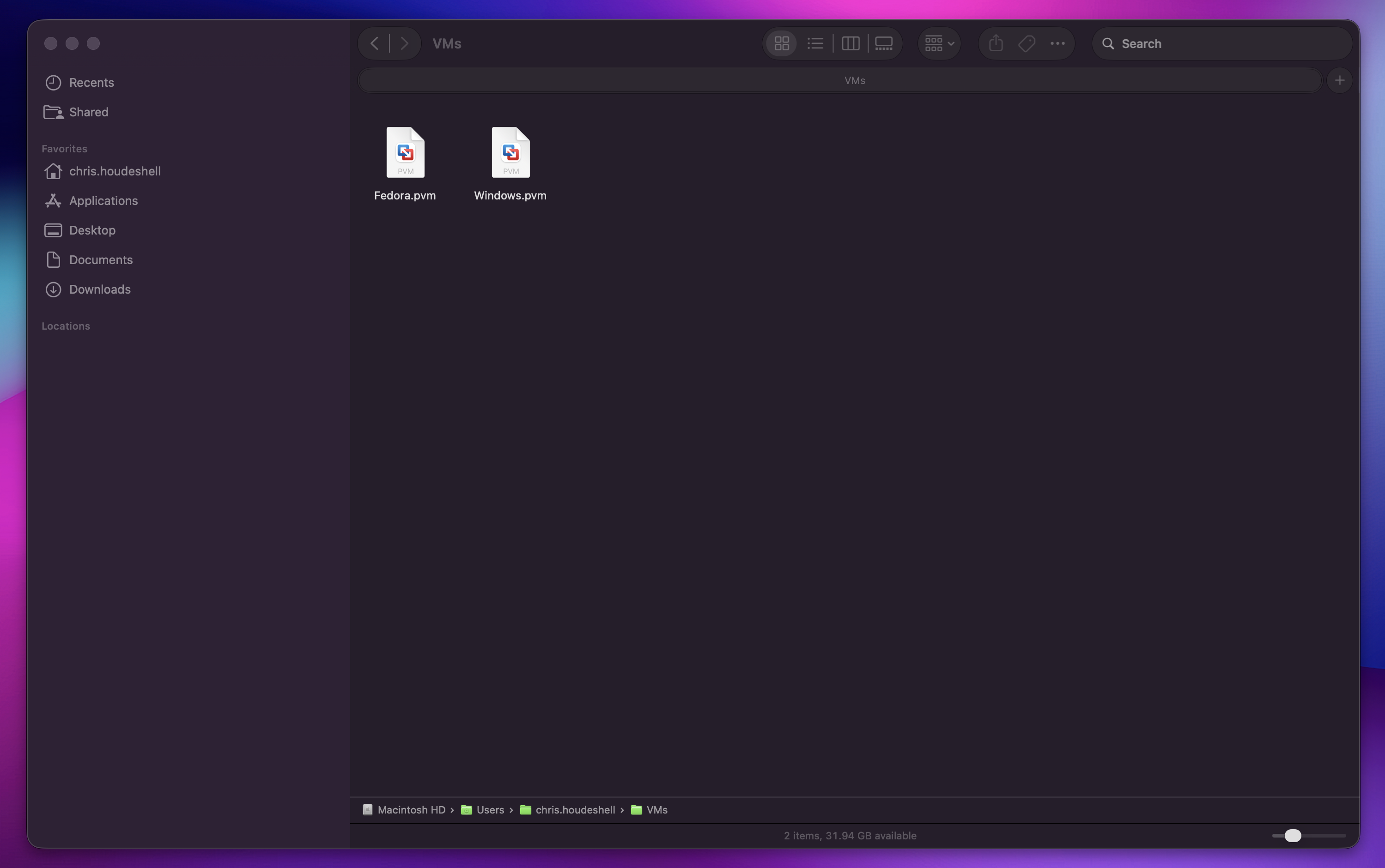 Finder in macOS 27 with a single vertical border between the sidebar and content, and softened window corners